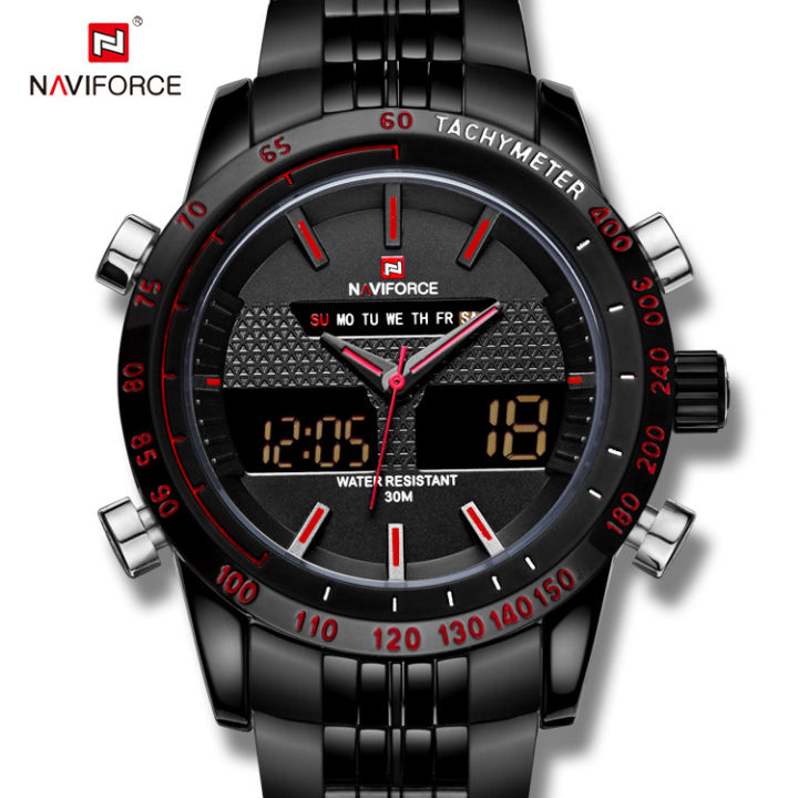 NAVIFORCE%20%20Nf9024M%20Black/Red%20Dial%20Analog%20Digital%20Watch%20For%20Men%20-%20Image%204