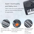 Piano Keyboard For Kids With Microphone Portable Keyboards For Beginners 61 Keys Music Lover Toys Pianos For Children. 