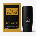 Sonata Zahra Black Apparel Perfume for Men – Sweet & Fresh Long-Lasting Scent – 30ml. 