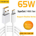 Original Realme Superdart Fast Charge Usb Type C Cable For Realme Gt2 Pro 8 Neo 2T 2 Narzo 30 Pro 5G 65W 6.5A Vooc Realmi X7 Pro. 