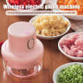 Wireless Mini Electric Garlic Food Chopper Food Blender Grinder Wireless Baby Food Processor. 