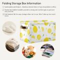 1 Pcs Fabric Storage Box Sturdy Storage Bins Laundry Baskets for Shelves Closet Nursery Toy. 
