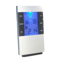 Digital Hygrometer Thermometer Calendar Weather Time Alarm Clock with Backlight. 