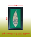 Leaf Art Pipal Pat Photo Frame Gift / Teej Pat. 