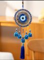 Evil Eye Wind Chimes with Bells for Main Door Balcony Wall Hanging for Positive Vibes & Removes Negative Energy. 