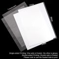 1Pcs Durable Printable Shrink Plastic Sheets Handmade 29x20cm Shrink Film Translucent White Shrinky Art Papers for Inkjet Printer. 