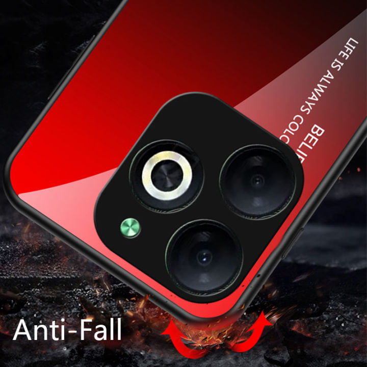 Biruiqu%20For%20Infinix%20Smart%208%20Shockproof%20Gradient%20Tempered%20Glass%20Back%20Soft%20Silicone%20Edge%20Case%20Cover%20-%20Image%204