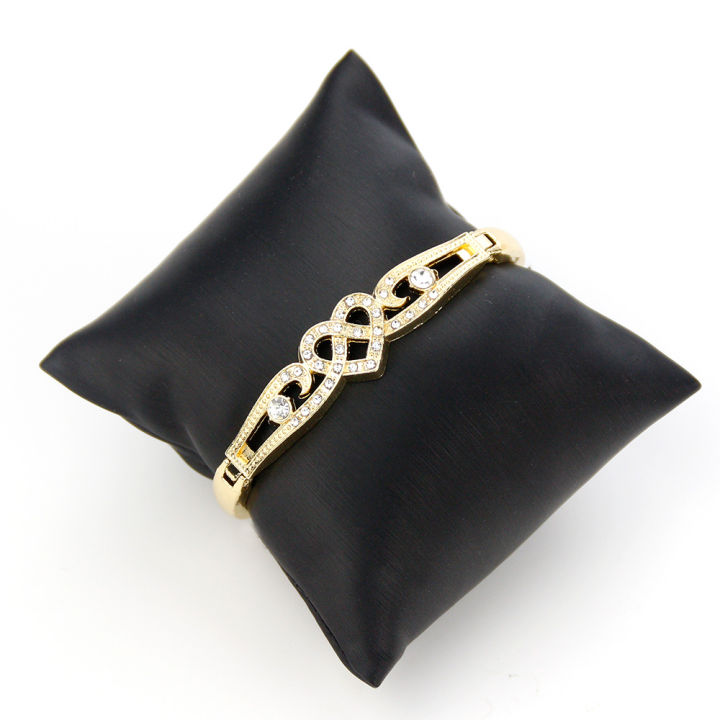 【4d93b78f】golden Color Heart Style Morocco Algeria Bangle Bracelet Sets For  Arab Ethnic Wedding Bride Bijoux