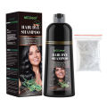 500ml Organic Natural Fast Hair Dye Black Shampoo Plant Essence Black Hair Color Dye Shampoo For Cover Gray White Hair. 