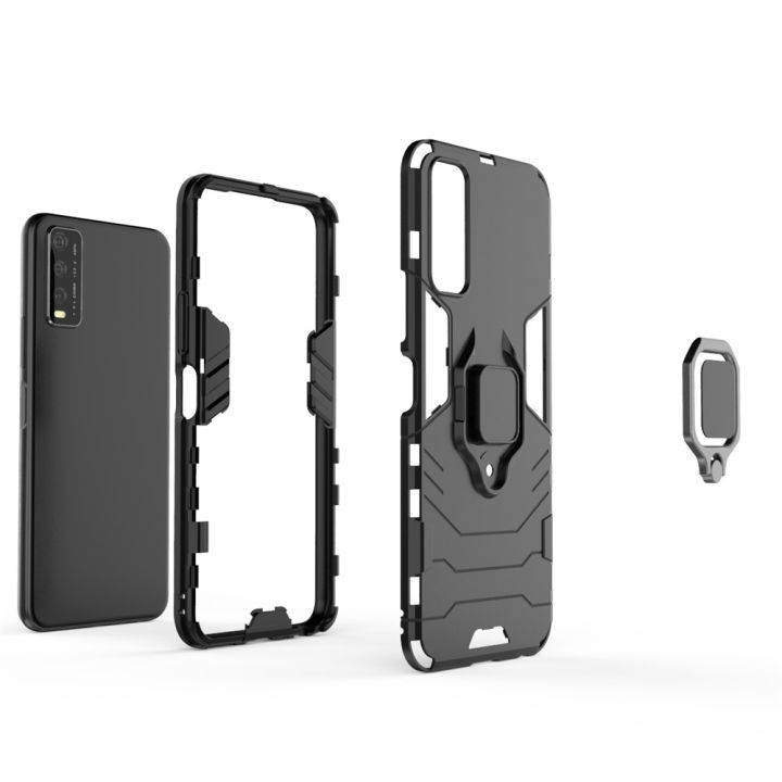 Lenuo%20Phone%20Case%20for%20vivo%20Y20%20/%20Y20i%20/%20Y20s%20Silicone%20PC%20Metal%20Ring%20Holder%20Cover%20-%20Image%206