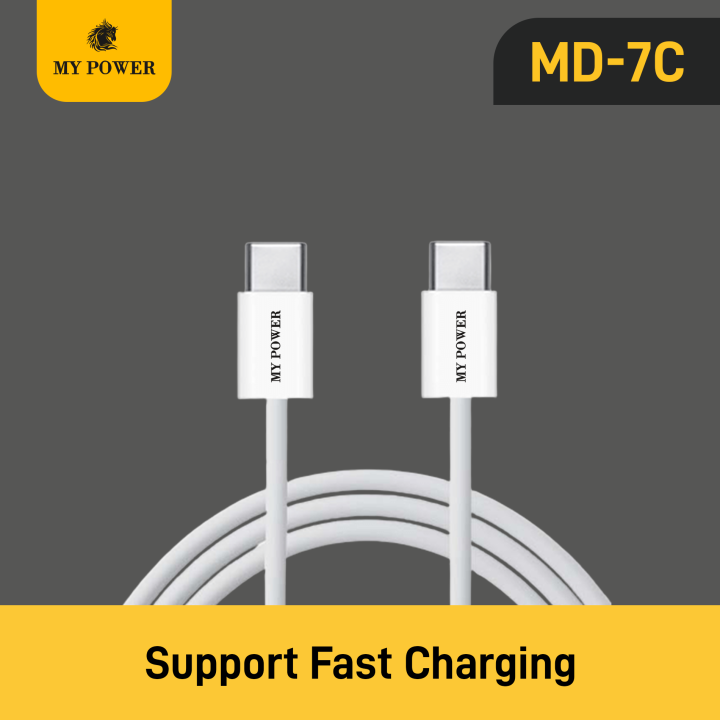 Mypower| Type C To Type C Cable |Type C Datacable |CC Cable