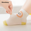 Wenefang 5Pairs/lot 0-24M Infant Baby Socks Baby Socks for Boys Girls Cotton Mesh Newborn Toddler First Walkers Baby Clothes Accessories. 