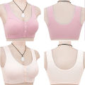 42 Big Daily Women Middle-Aged Vest Sling Bra Women's Bra High 2025 Quality Cotton Front Buckle Soft Lingerie Bust 4446BC Cup. 
