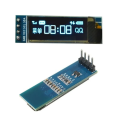 0.91" OLED IIC I2C SPI 128x32 White/Blue LCD Display Module GND VCC SCL SDA. 