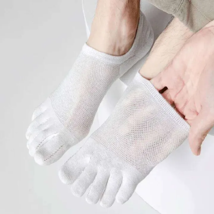1/3%20Pairs%20Mens%20Finger%20Boat%20for%20Flats%20Unisex%20Summer%20Invisible%20Sheer%20Breathable%20Liner%20Mesh%20Thin%20Socks%20-%20Image%204