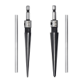 JAERBEE Bridge Pin Hole Reamer,3-13mm(1/8-1/2Inch)&5-16mm(1/2-5/8 Inch)T Handle Taper Reamer Set,Pin Hole Handle Tapered Reamers. 