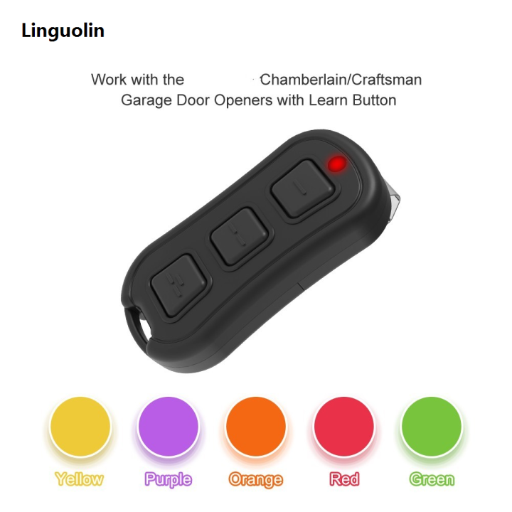 Linguolin%20Fashion%20371LM%20893MAX%20890MAX%203%20Buttons%20Remote%20Control%20Handheld%20Transmitter%20for%20PURPLE%20RED%20ORANGE%20Yellow%20Green%20Garage%20Gate%20Opener%20Type%20-%20Image%206