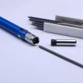 2.0mm Mechanical Pencil Lead Pencil for Draft Drawing Carpenter Crafting Art Sketching with 12 Pcs Refill - Blue. 