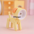 Difutagui Portable Kids Mobile Phone Cute LED Mini Desk Lamp Puppy Shape Fashion Night Light Adjustable Bracket Student Reading Desk Lamp. 