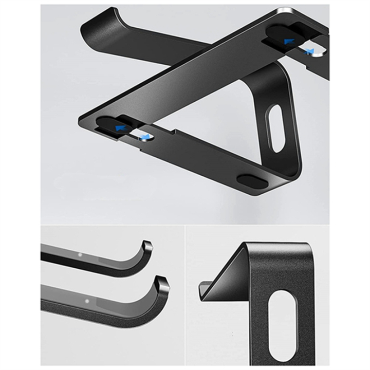 Aluminum%20Stand%20for%20Portable%20Laptop%20Stand%20Desktop%20Stand%20Easy%20Install%20Black%20-%20Image%208