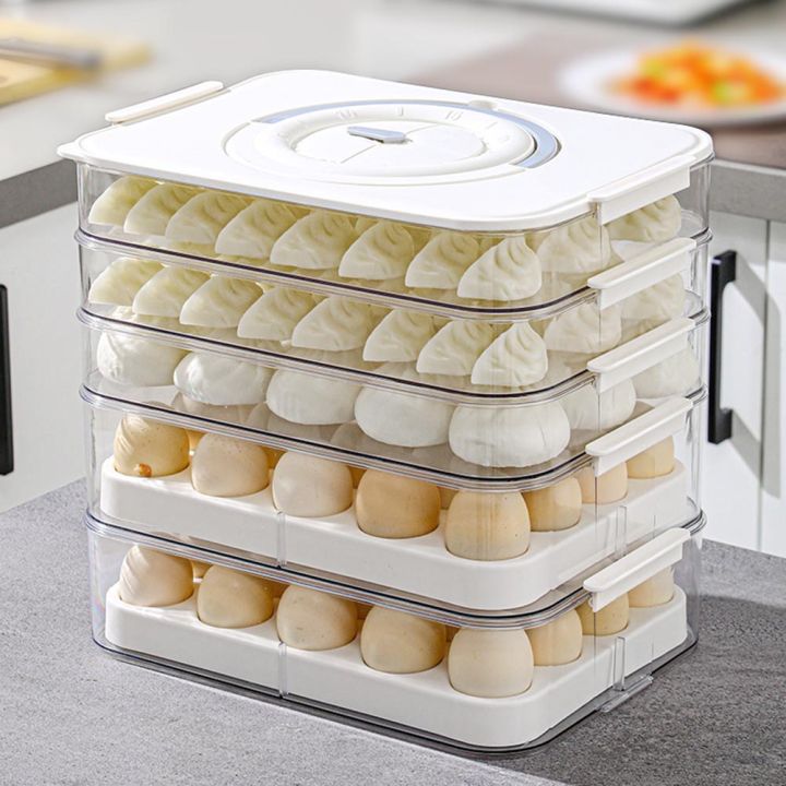 Dumplings Box Refrigerator Dumpling Freezing Box 3 Layer Freeze Box ...