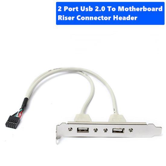 2 Port Usb 2.0 To Motherboard Riser Connector Header | Daraz.com.np