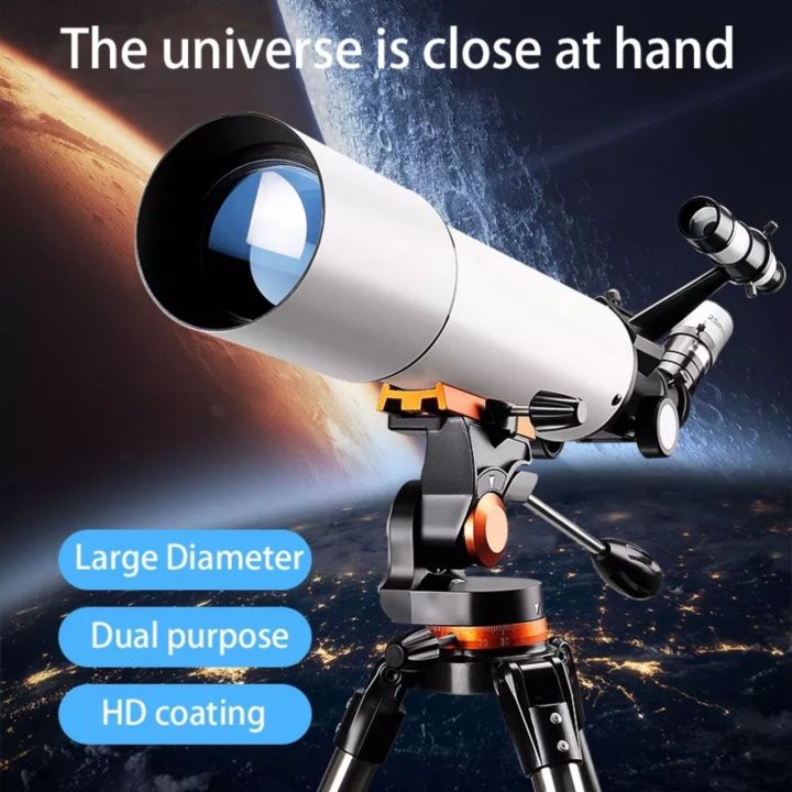 Telescope%2080mm%20Aperture%20500mm%20AZ%20Mount%20Professional%20Monocular%20Zoom%20High%20Magnification%20HD%20Astronomical%20Refracting%20With%20Carry%20Bag%20Tripod%20-%20Image%209