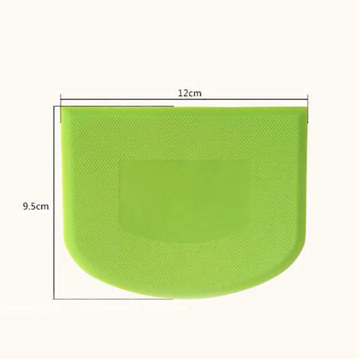 fasdaga%204%20Pieces%20Dough%20Scraper%20Bowl%20Scraper%20Food-Safe%20Plastic%20Dough%20Cutter%20Flexible%20Plastic%20Scraper%20Practical%20Bench%20Scraper%20-%20Image%203