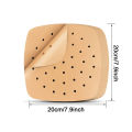 50Pcs Air Fryer Steamer Liners Perforated Baking Paper Non-Stick Steamer Lining MNP. 