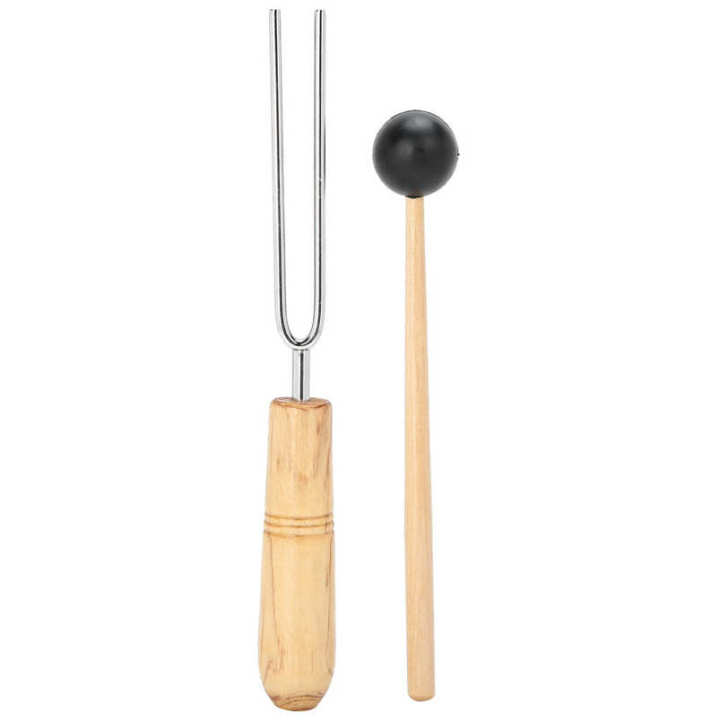 256HZ Tuning Fork with Wooden Hammer for Physical Experiment Teaching Nerve Test