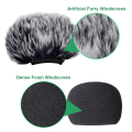 2Pcs Microphone Windscreen Windscreen Muff Wind Cover + Foam Microphone Windscreen Cover for Zoom H1 H1N Mic. 