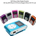 SD LCD Screen MP3SB Portable Digital MP3 Player Mini Clip Player Support MicroTF card. 