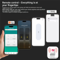 Tuya Zigbee Intelligent Dual Switch Control Wall Light Switch for App, 2 Gang Smart Device. 