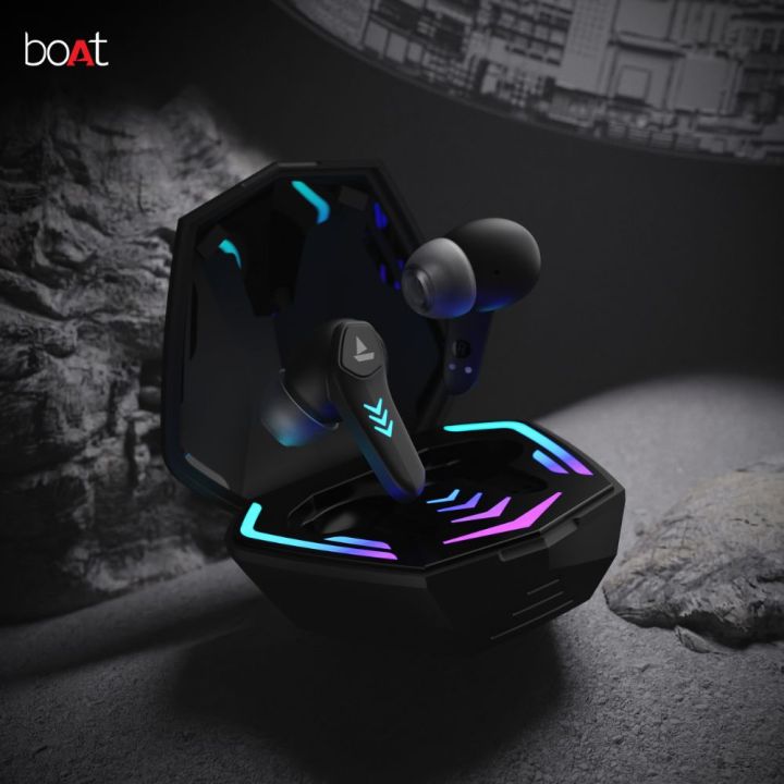 boAt IMMORTAL 131  Premium Gaming Earbuds  Up To 40 MS Low Latency  40 Hours of Playtime  RGB Lights  ENx Noice Cancellation Tech  Fast Charging