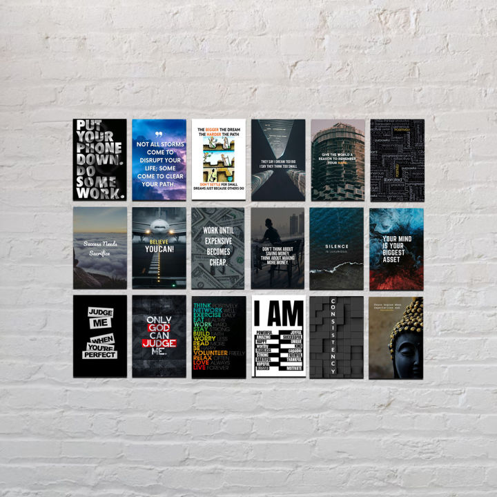 Motivational%20Mini%20Posters%20-%20Set%20of%2018%20(6x4%20Inch)%20for%20Office%20and%20Home%20Decor%20-%20Image%202