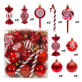 36Pcs Christmas Tree Hanging Pendants Christmas Spheres Silver. 