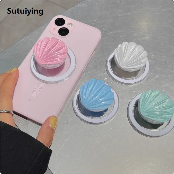 Sutuiying%20NEW%20Korea%20INS%20Glitter%20Scallop%20For%20Magsafe%20Magnetic%20Phone%20Griptok%20Fifty%20percent%20discount%20Grip%20Tok%20Stand%20For%20IPhone%20Samsung%20Foldable%20Case%20Holder%20Bracket%20-%20Image%203