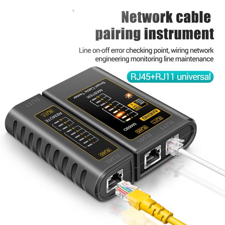 M469D RJ45 Cable Lan Tester Network Cable Tester RJ11 RJ12 CAT5 UTP LAN ...