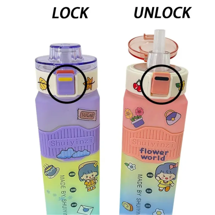 900ml%20Frosted%20Square%20Water%20Bottle%20With%20Straw%20And%20Free%202D%20Stickers%20-%20Image%206