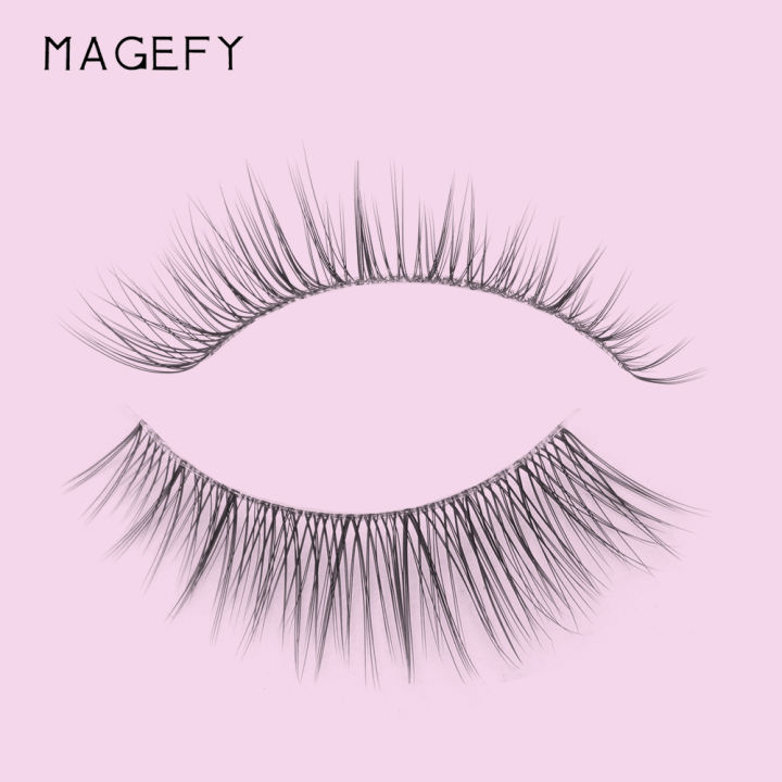 MAANGE%20MAGEFY%207%20Pairs%20Faux%20Mink%20Synthetic%20Eyelash%20With%20Cruelty%20Free%20Natural%20Wispy%20Invisible%20Band%20Cat%20Eye%20Lashes%20MGY7260-7A%20-%20Image%206