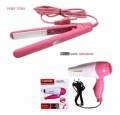 Nova Hair Care Combo (Hair Straightener & Curler + Dryer). 
