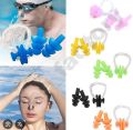 Original Silicone Swimming Earplugs - Swimming Ear Plugs And Nose Clip Sets. 