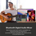 Professional Audio Mixer with Microphone Set, Audio Interface with DJ Mixer Live for Streaming Gaming. 