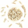 20 Pieces Natural Wooden Clips Bamboo Cloth Pegs. 
