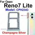SIM Card Tray For OPPO Reno 7 7Lite 7SE 7Z 4G 5G Dual SIM Card Tray Slot Card Reader Holder Socket Replacement Parts. 