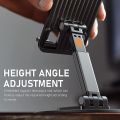 Alloy Mobile Phone Stand Holder 360° Rotatable Mobile Stand for Table Mobile Holder, Adjustable Height & Tilting, Metal base plastic body Phone Stand. 