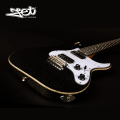 Jet Guitars JS 500 BLS Roasted Maple Sparkle Black w/ Gigbag. 