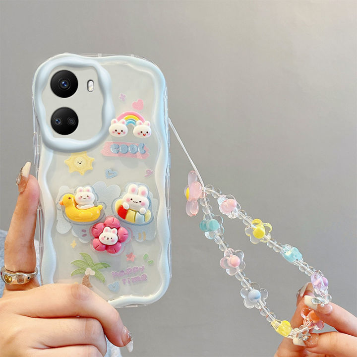 For%20Huawei%20Nova%2010%20SE%20Phone%20Case%203D%20Cute%20Animal%20Cartoon%20Patterns%20+%20Beautiful%20Flower%20Bracelet%20Soft%20Case%20-%20Image%206