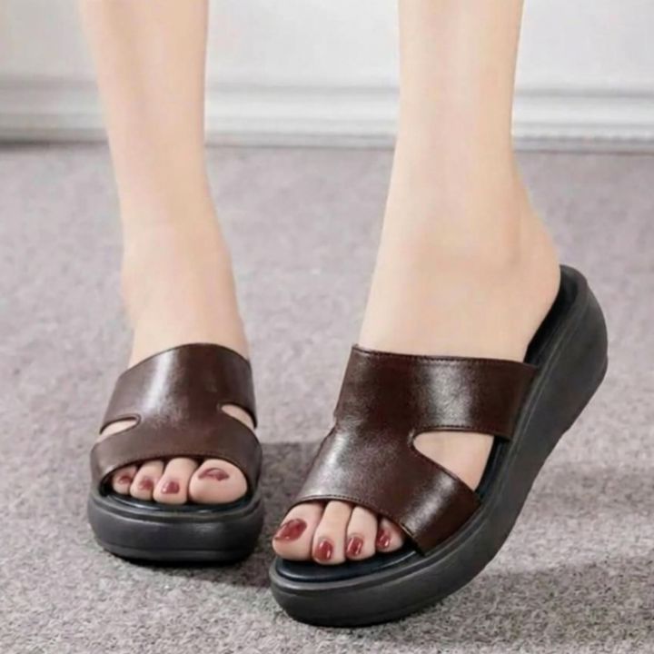 Women%20Slipper's%202023%20Summer%20Genuine%20Leather%20Wedge%20Heels%20Fashion%20Sandals%20-%20Image%203