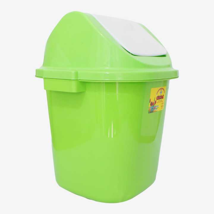 Green%20Color%20Gem%20Plastic%20Swing%20Dustbin%20409%20-%20Image%202